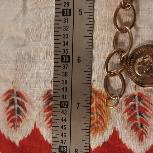 Beautiful Vintage/antique style faux coin bracelet 7 " - Picture 4 of 5